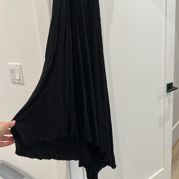 FREE PEOPLE BLACK CROCHET SLIT MIDI DRESS SIZE XS “AFTERNOON DELIGHT” - Picture 7 of 7